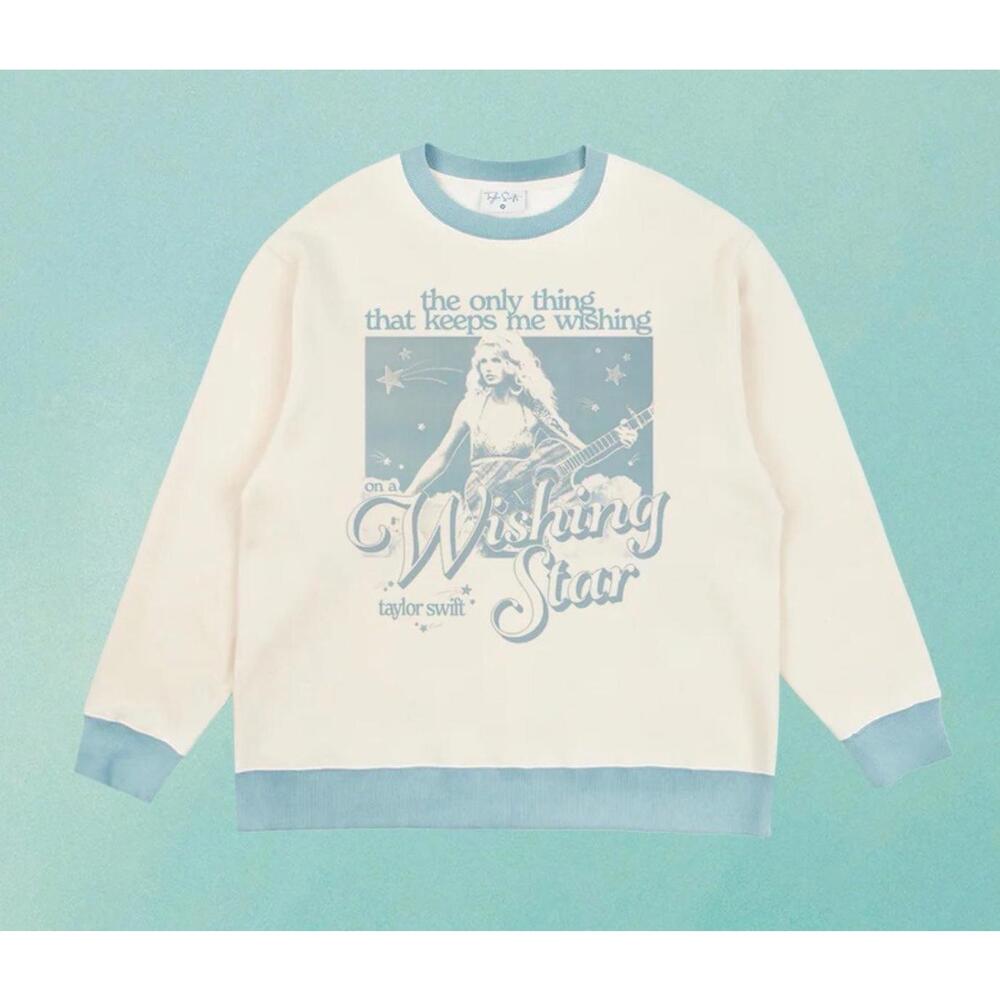 Taylor Swift On a Wishing Star Crewneck Sweatshirt Medium